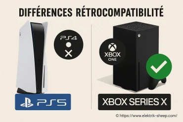 Différences de rétrocompatibilité entre ps5 et xbox series x