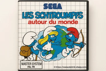 Les Schtroumpfs autour du monde sur Master System PAL FR : un jeu très rare à découvrir