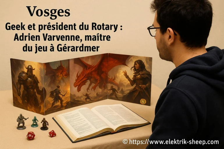 Adrien Varvenne, geek et président du Rotary à Gérardmer en 2025