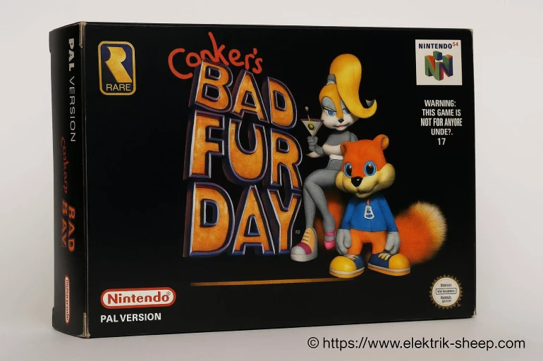 Conker’s Bad Fur Day : quelle rareté pour la version PAL sur Nintendo 64 ?