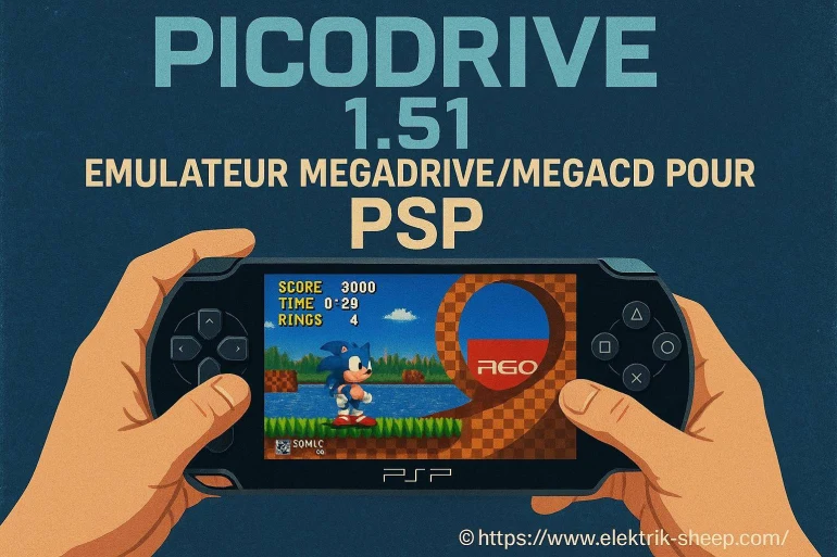 Picodrive 1.51 : émulateur megadrive et megacd pour psp