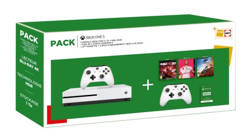 Pack Fnac Xbox One S + NBA 2K20 + Fifa 20 + Forza Horizon 4 